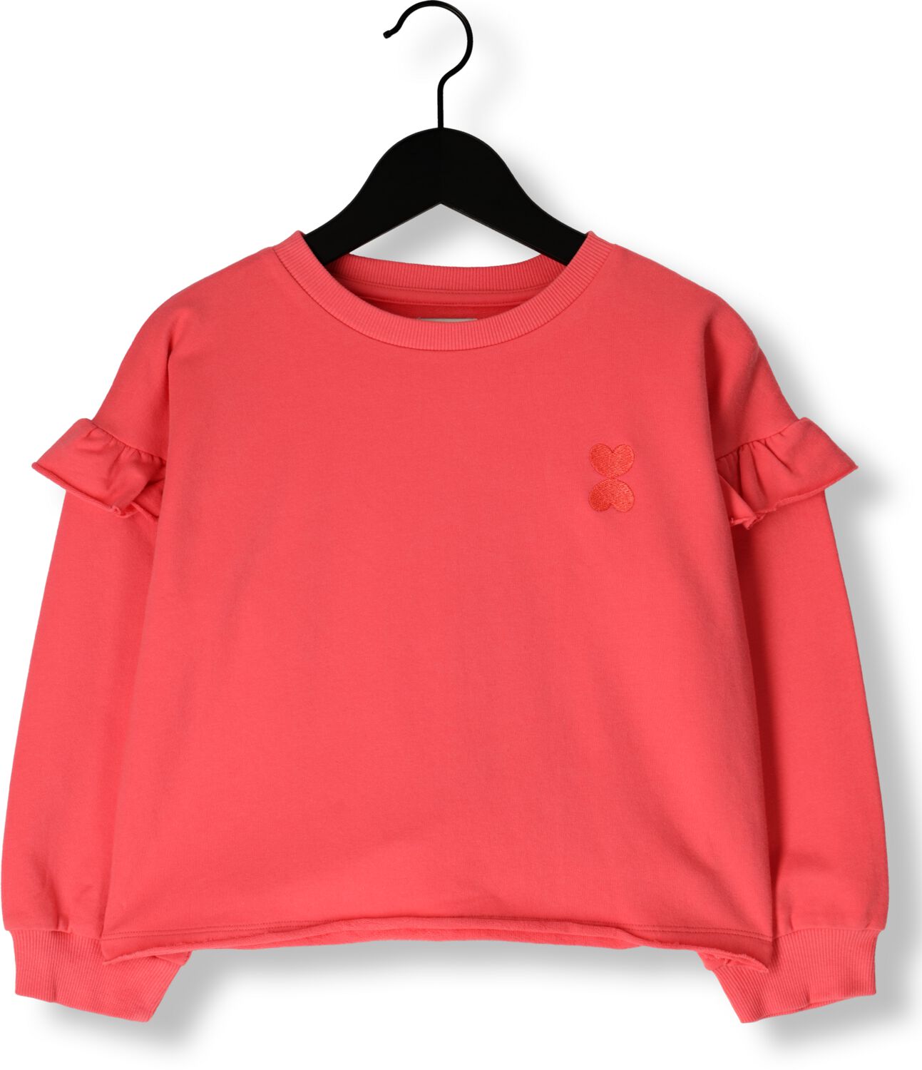 PETIT BLUSH Meisjes Truien & Vesten June Ruffle Sweater Koraal