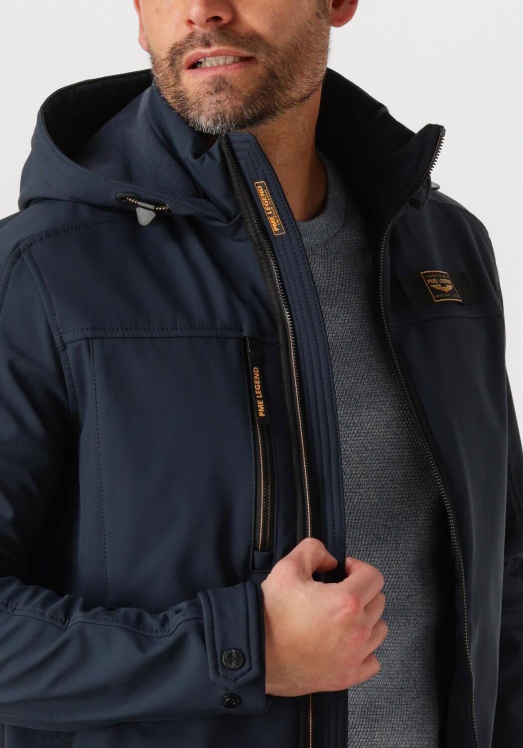 PME LEGEND Heren Jassen Semi Long Jacket Successor 3l Soft Shell Blauw