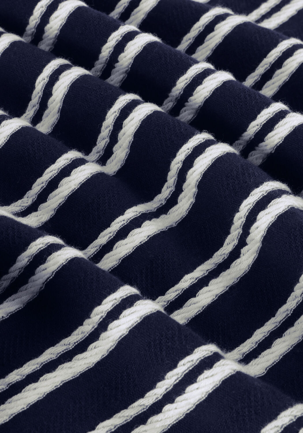 Donkerblauwe SCOTCH & SODA T-shirt STRUCTURED STRIPE POCKET T-SHIRT - large