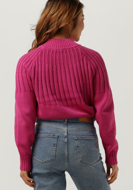 Roze SELECTED FEMME Trui NIMA LS KNIT HIGHNECK CAMP B - large