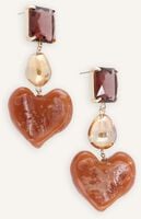 Bruine NOTRE-V Oorbellen EARRING HEART Bruine NOTRE-V Oorbellen EARRING HEART - medium