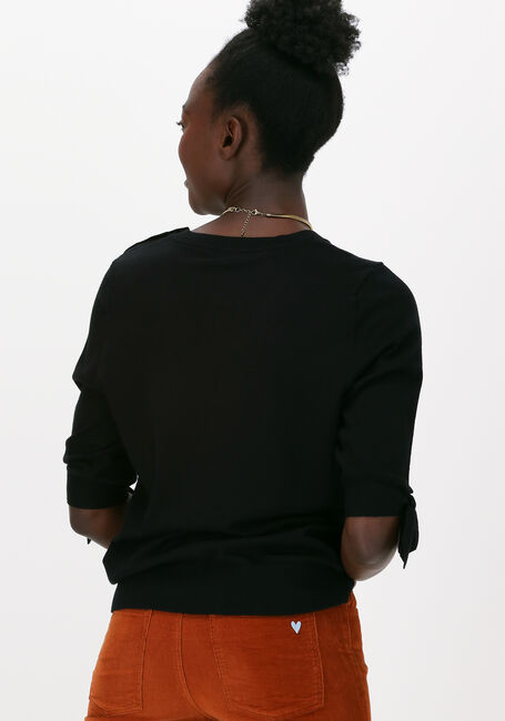 Zwarte FABIENNE CHAPOT Trui MOLLY SHORT SLEEVE PULLOVER - large