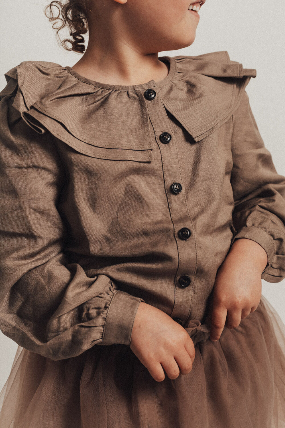 Taupe BAJE STUDIO Blouses MAIDA - large