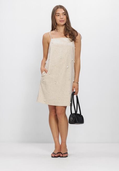 Beige COPENHAGEN MUSE Mini jurk CMMELAN-DRESS - large
