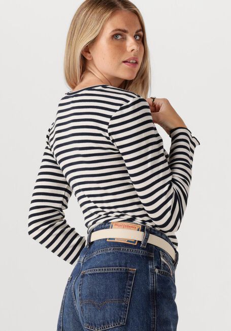 Zwarte SELECTED FEMME Tops & T-shirts SLFANNA LS CREW NECK TEE STR - large