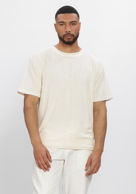 Ecru ANERKJENDT T-shirt AKVILLADS FROTTE T - large