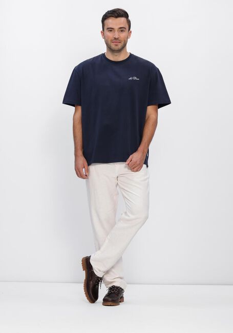 Donkerblauwe LES DEUX T-shirt CREW T-SHIRT - large