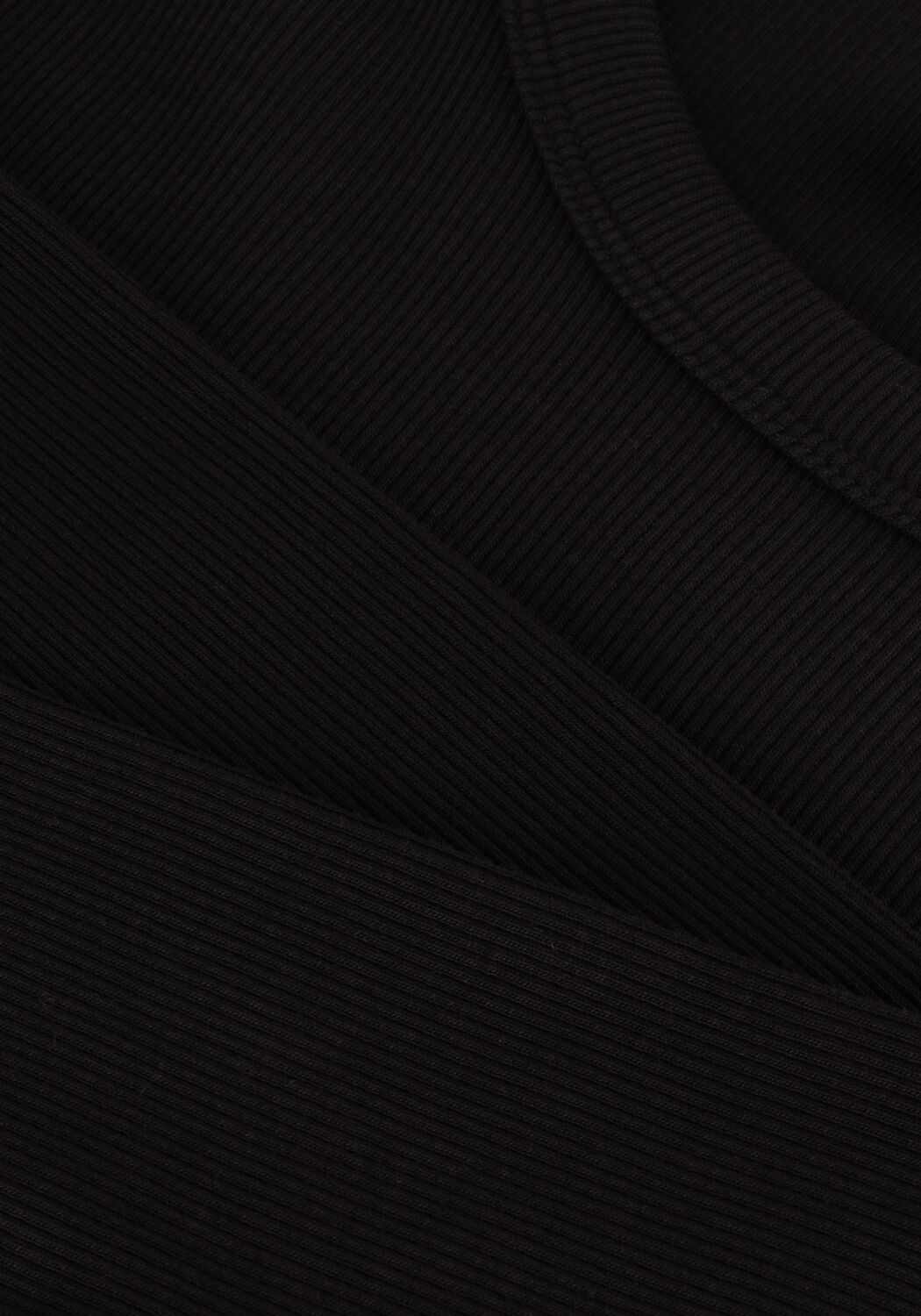 Zwarte CALVIN KLEIN Tops & T-shirts WOVEN LABEL RIB LONG SLEEVE - large