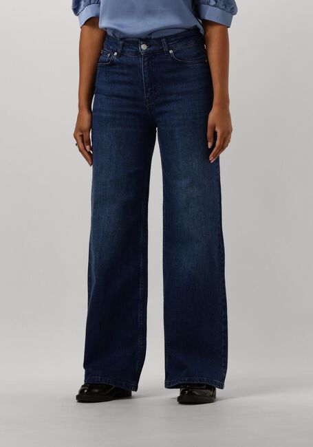 Blauwe NEO NOIR Wide jeans CARLA DENIM PANTS - large