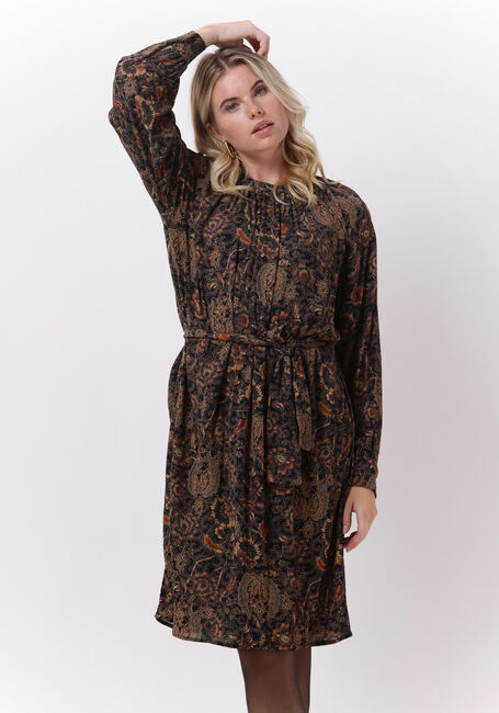 Bruine BY-BAR Midi jurk DAE AIDA DRESS - large