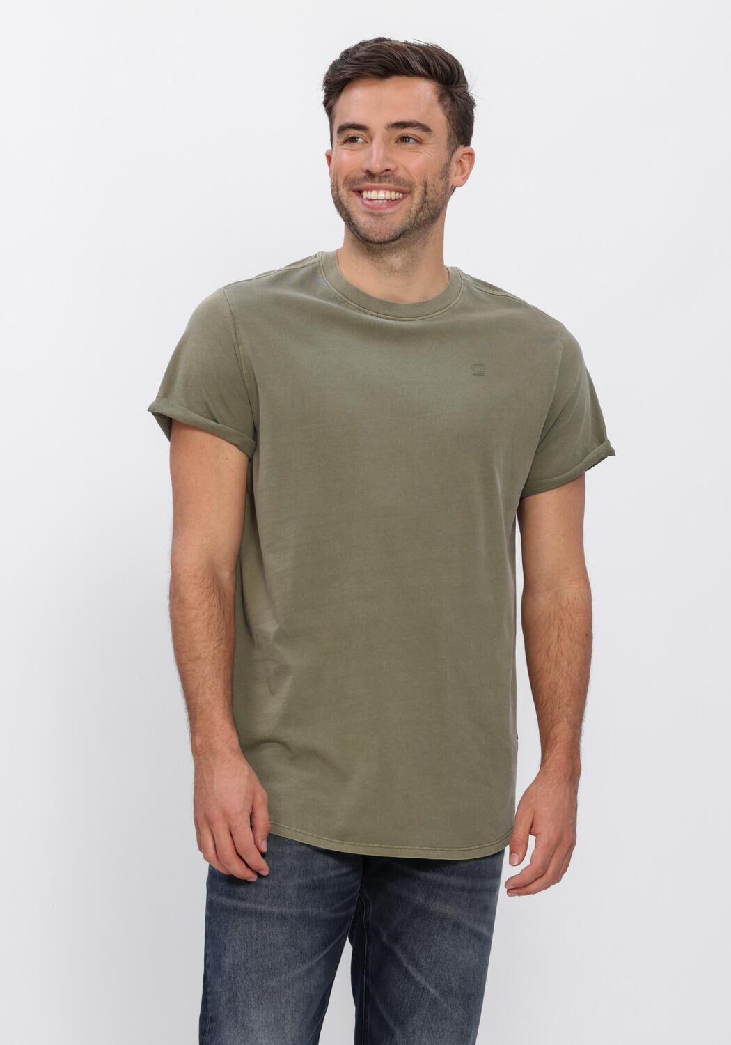 Groene G-STAR RAW T-shirt LASH R T S\S - large