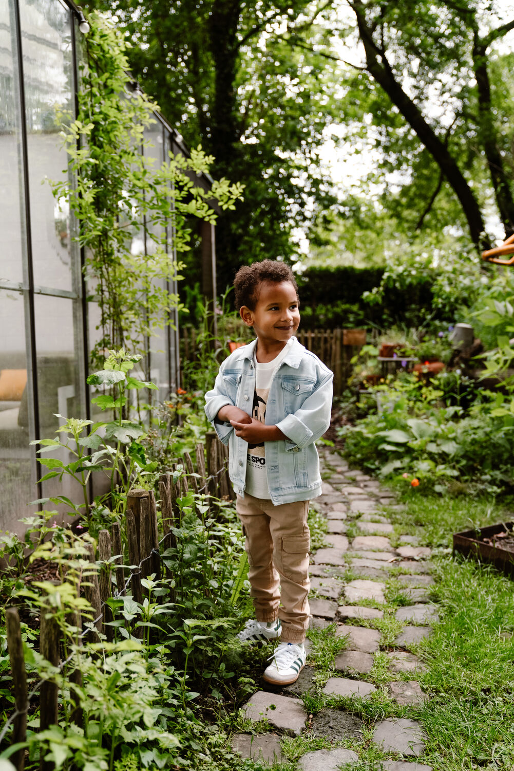 Beige DAILY7 Joggingbroek CARGO TWILL PANTS - large