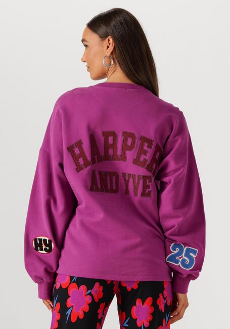 Paarse HARPER & YVE Sweater PATCH-SW - large