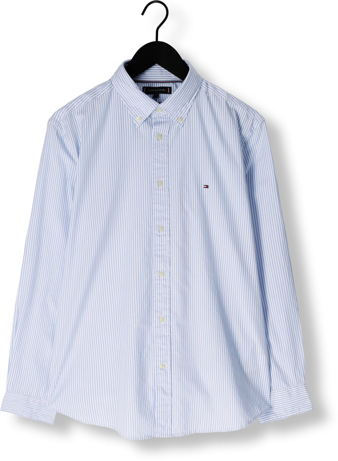 TOMMY HILFIGER Heren Overhemden Flex Poplin Classic Lichtblauw