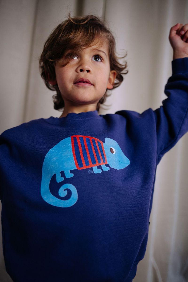 Paarse DAILY BRAT Trui SIR BLEND-A-LOT SWEATER - large