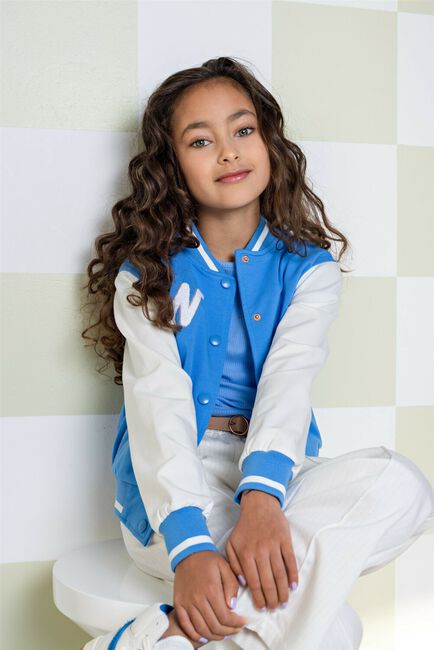 Ecru NONO Jack DARSY GIRLS VARSITY SWEAT JACKET WHITE - large