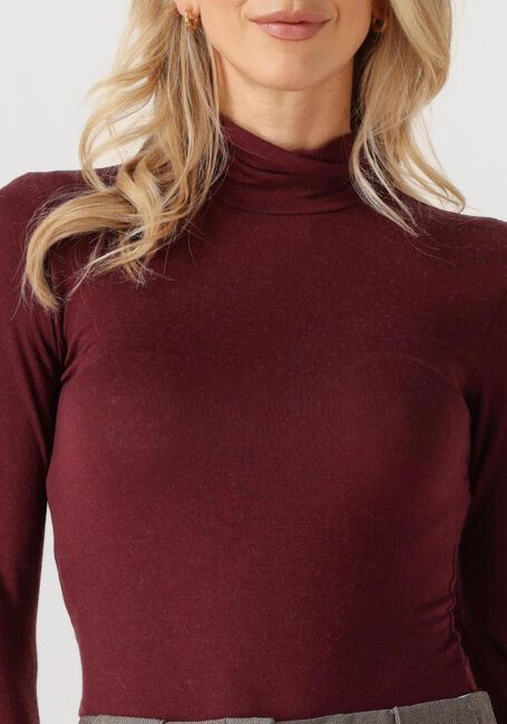 Bordeaux Y.A.S. Trui YASWOOLA LS HIGH NECK TOP - large