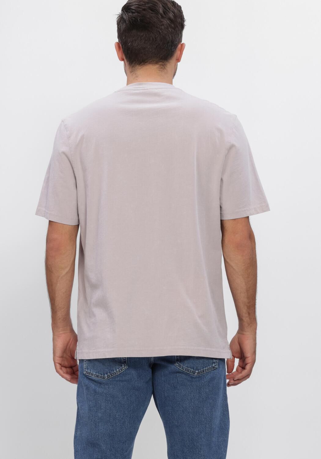 Paarse LYLE & SCOTT T-shirt HEAVY LAUNDERED T-SHIRT - large