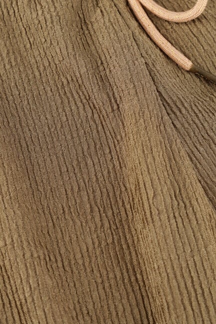 Groene LIKE FLO Wijde broek FENNA SATIN PLISSE PANTS - large