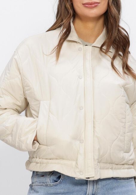 Ecru MOSCOW Gewatteerde jas 09-08-HAMELI - large