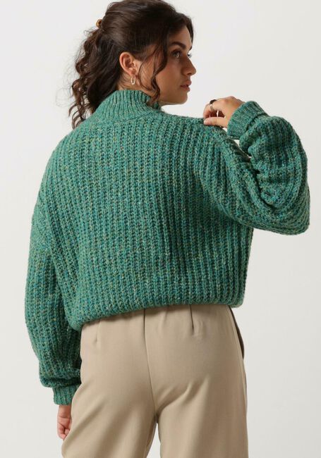 Groene ANOTHER LABEL Trui DYLAN KNITTED PULL L/S - large
