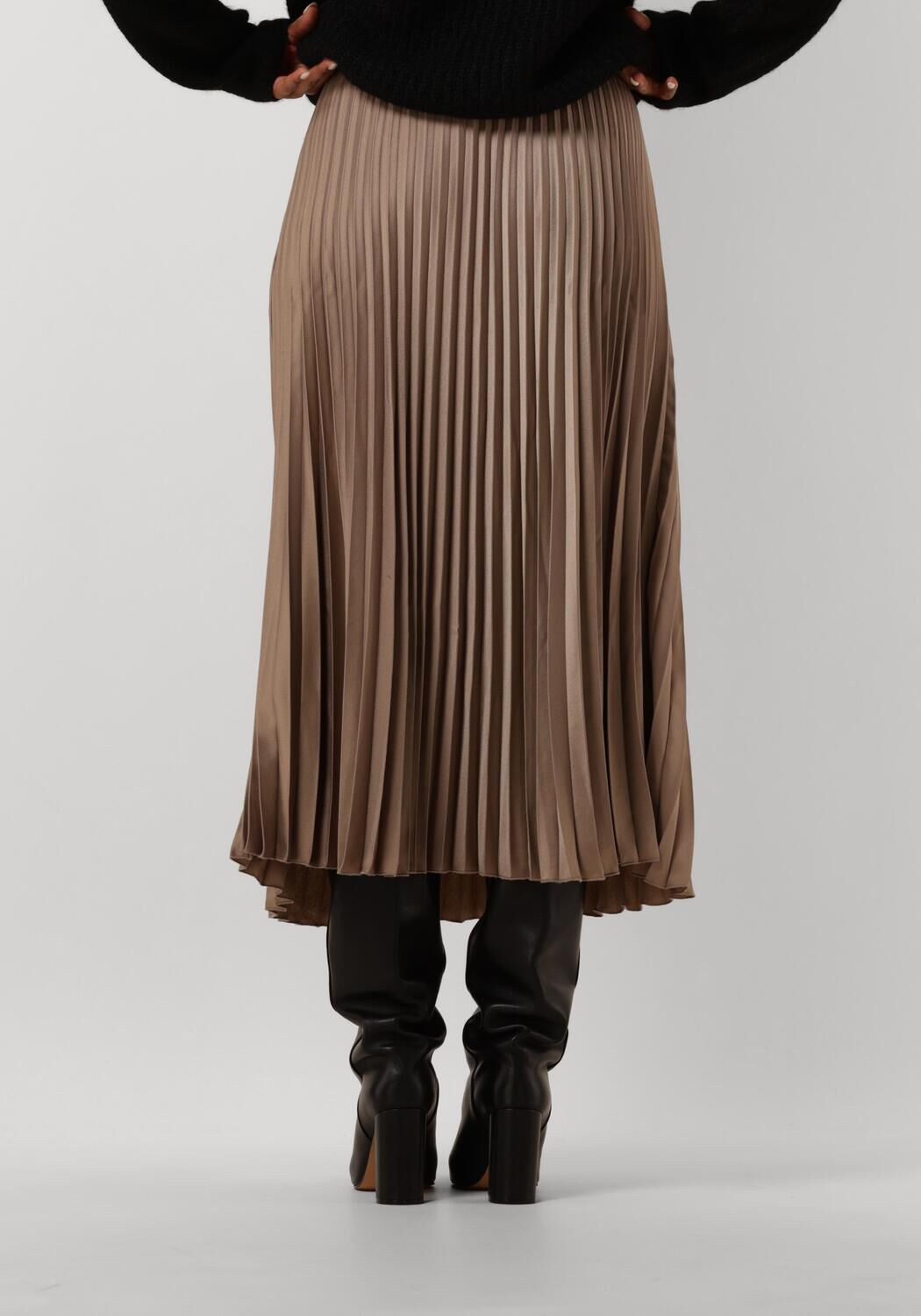 Y.A.S. Dames Rokken Yasceline Hw Midi Skirt S. Beige
