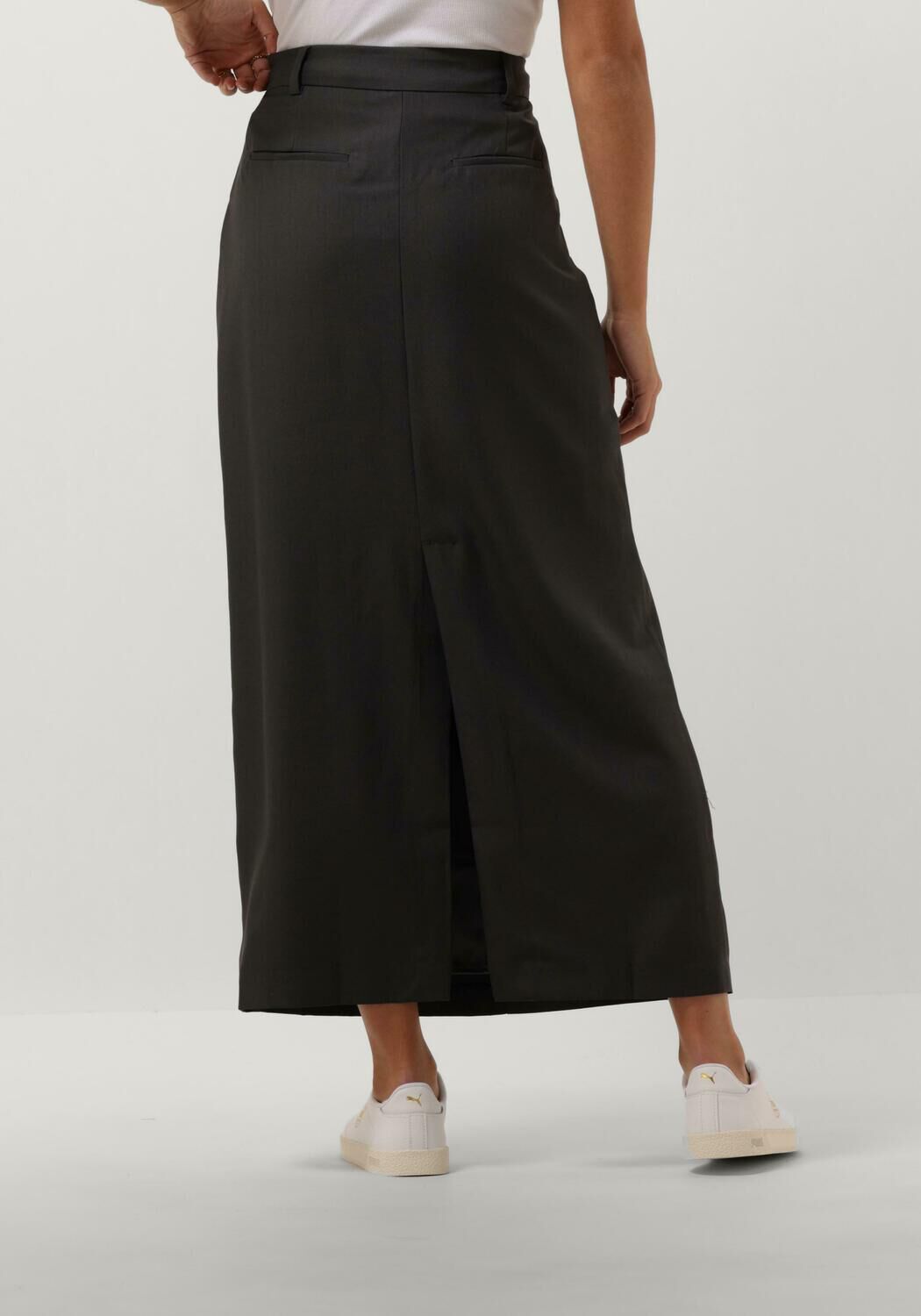 NEO NOIR Dames Rokken Vipse Melange Skirt Grijs