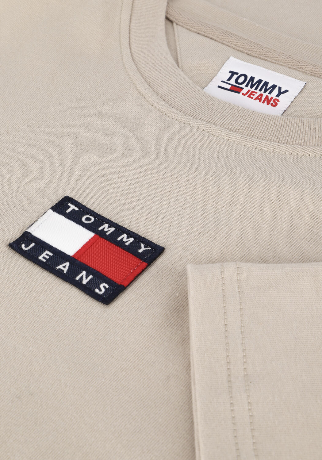 Beige TOMMY JEANS T-shirt TJM TOMMY BADGE TEE - large