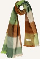 Groene ALPACA LOCA Sjaal BLOCKED SCARF Groene ALPACA LOCA Sjaal BLOCKED SCARF - medium