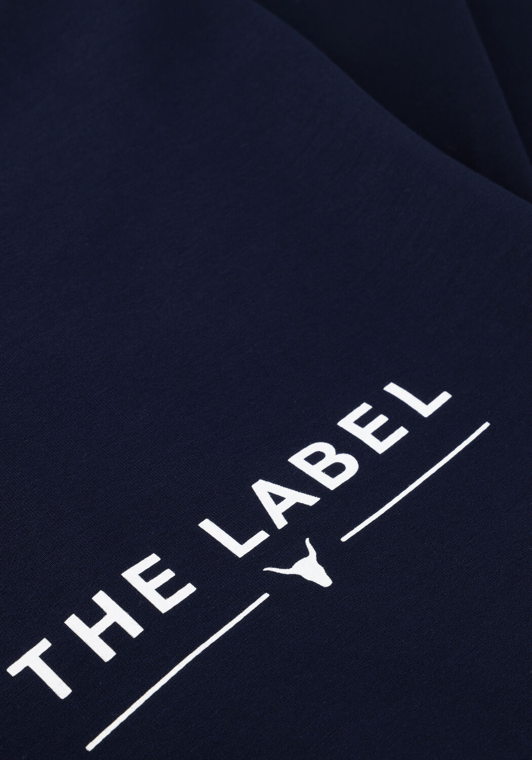 Donkerblauwe ALIX THE LABEL Wijde broek LADIES KNITTED WIDE LEG SCUBA PANTS - large