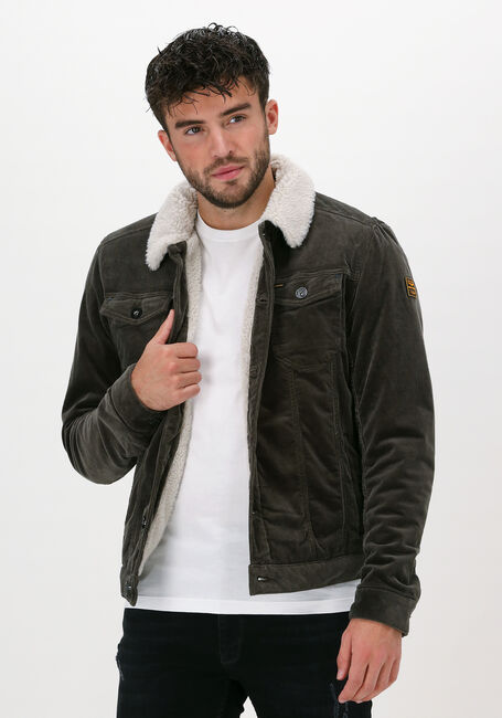 Groene PME LEGEND Jack DENIM JACKET CORDUROY - large