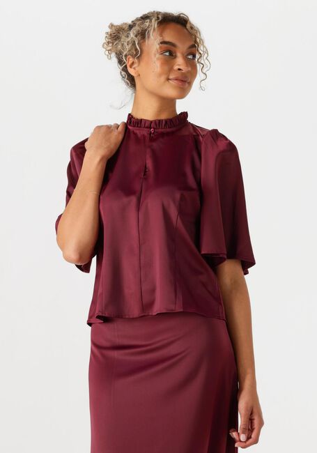 Bordeaux CO'COUTURE Blouses ADNACC OPEN BACK SS BLOUSE - large