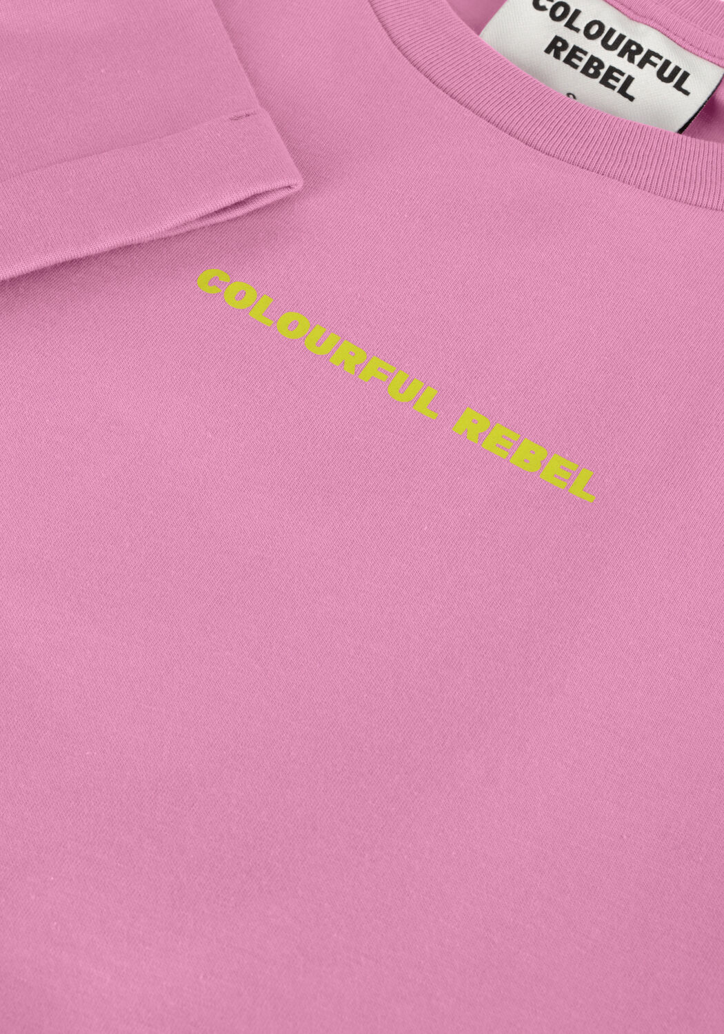 Roze COLOURFUL REBEL T-shirt UNI LOGO BOXY TEE - large