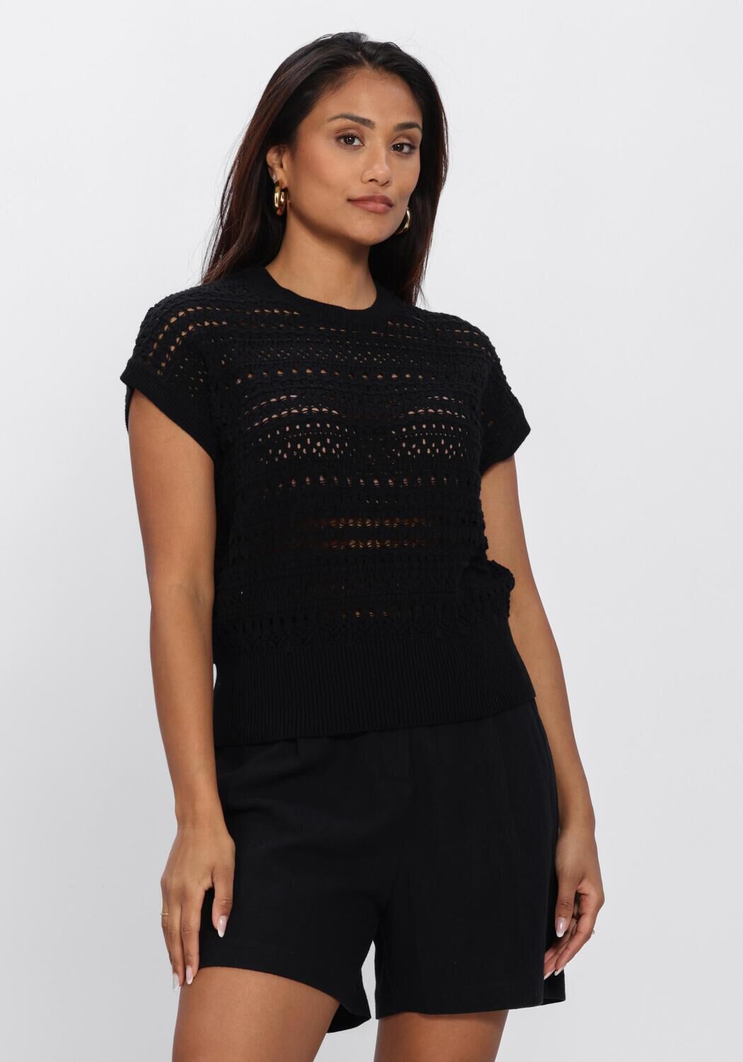 Zwarte NOTRE-V Trui NV-HEIDA - large