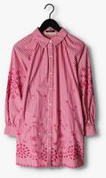 Roze SCOTCH & SODA Mini jurk STRIPED SHIRT DRESS WITH EMBROIDERY DETAIL IN ORGANIC COTTON