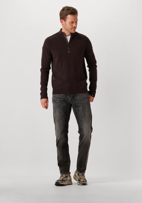 Bruine BUTCHER OF BLUE Trui CLIFDEN HALFZIP - large