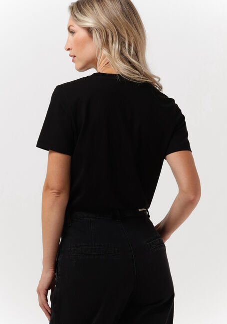 Zwarte SELECTED FEMME T-shirt SLFMYESSENTIAL SS O-NECK TEE - large