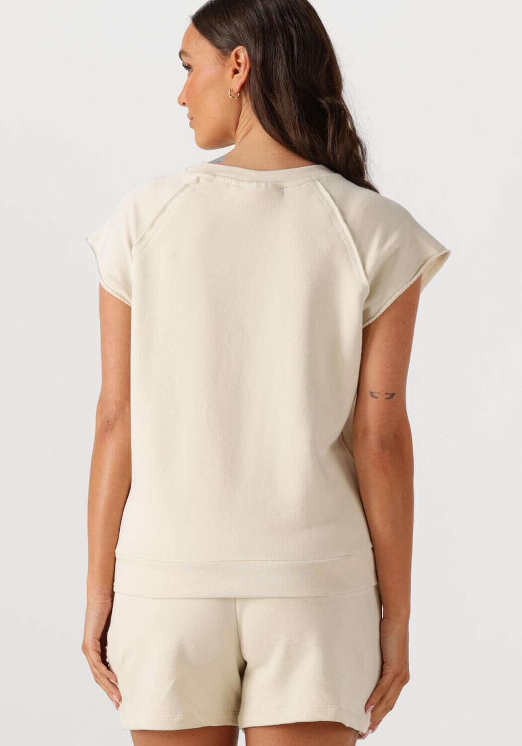 MY ESSENTIAL WARDROBE Dames Tops & T-shirts Saramw Boxy Tee Ecru
