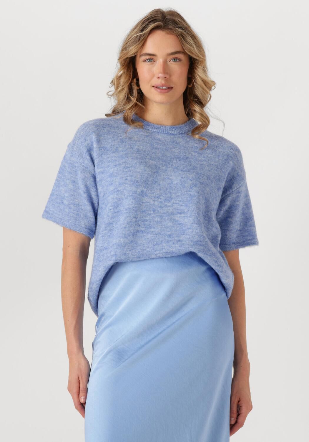 SELECTED FEMME Dames Tops & T-shirts Slfmaline-liliana 2 4 Knit O-neck Lichtblauw