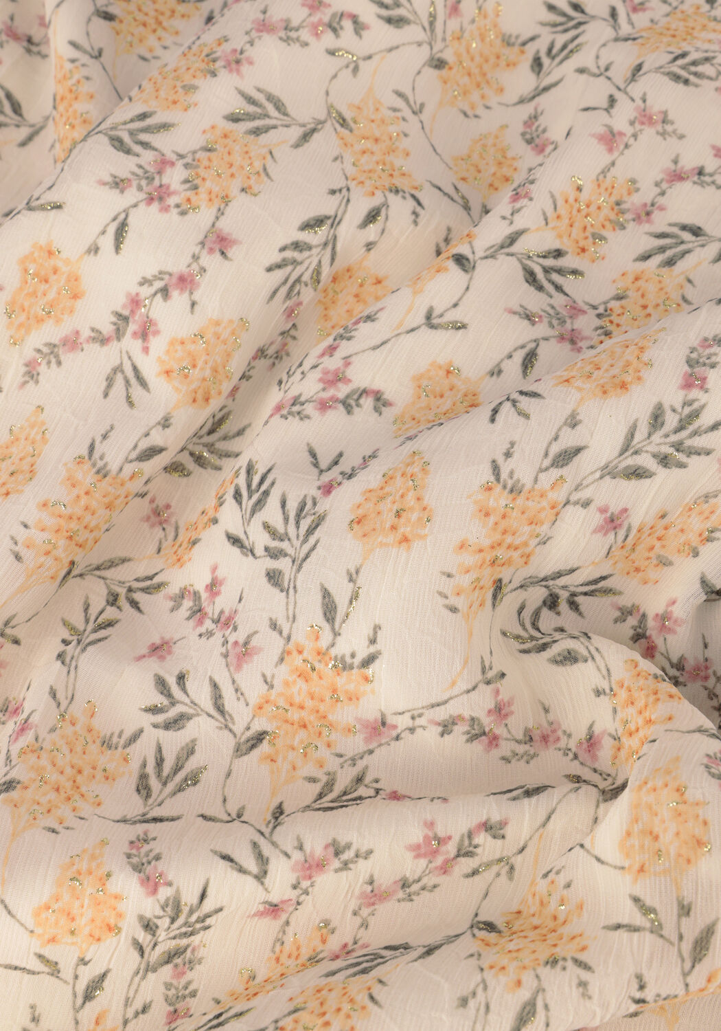 Gele NEO NOIR Maxi jurk HALLAS FIELD DRESS - large