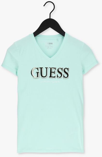 Lichtblauwe GUESS T-shirt TRINE TEE - large