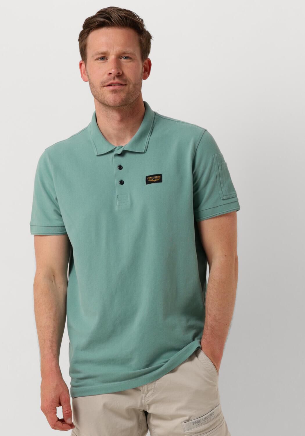 PME LEGEND Heren Polo's & T-shirts Short Sleeve Polo Trackway Blauw