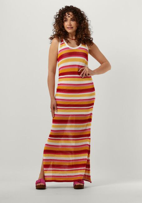 Multi COLOURFUL REBEL Maxi jurk ALIZEE CROCHETTE STRIPE MAXI DRESS - large