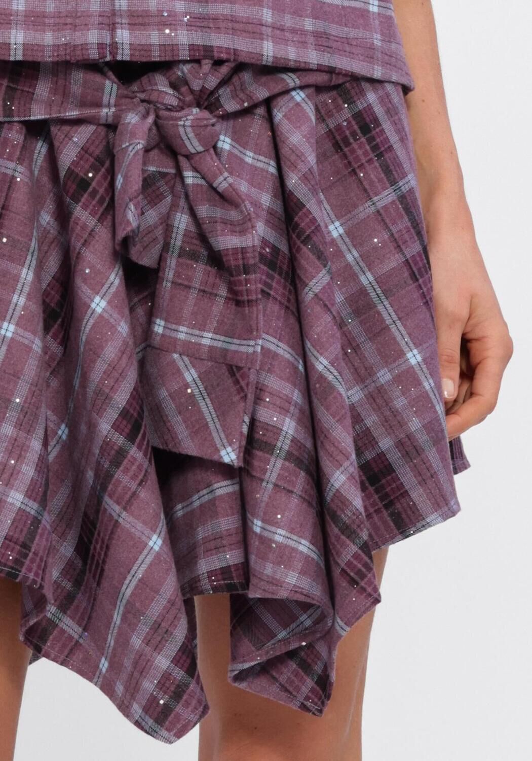 Paarse STUDIO AMAYA Minirok IRIA SKIRT - large