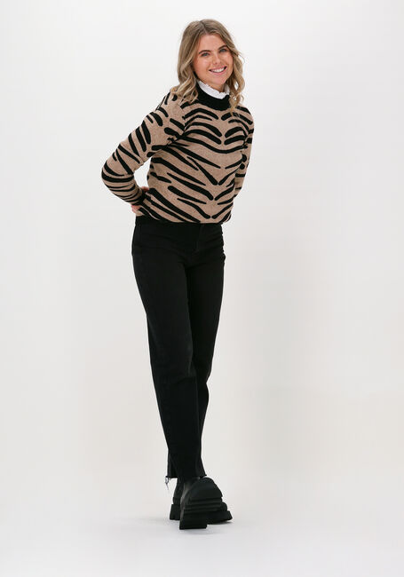 Camel OBJECT Trui THESS L/S JACQUARD KNIT PULLOVER Camel OBJECT Trui THESS L/S JACQUARD KNIT PULLOVER - large