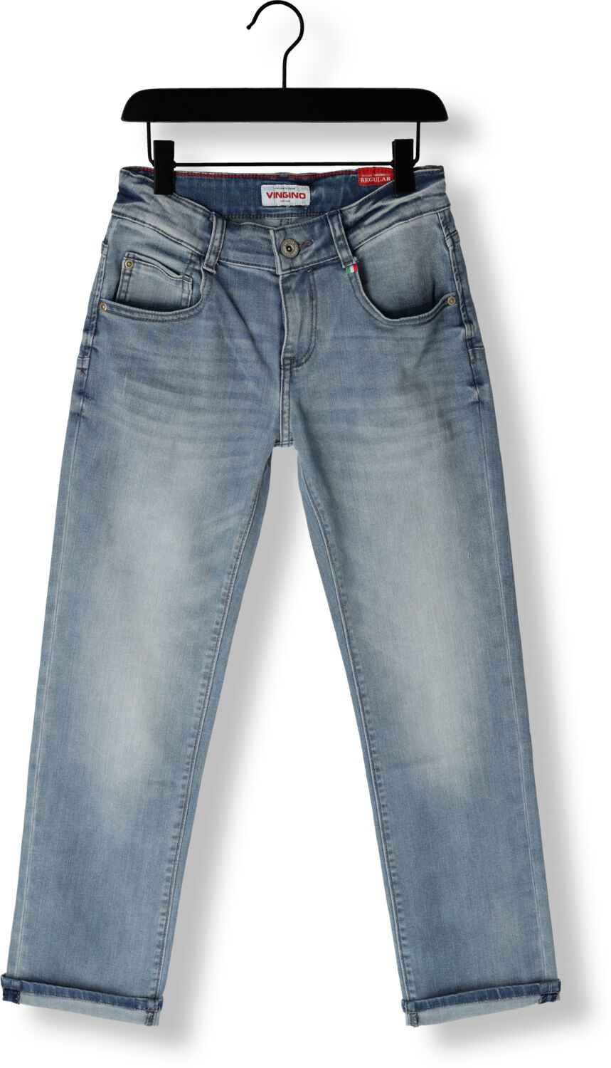 VINGINO regular fit jeans Baggio light blue denim Blauw Jongens Katoen 170