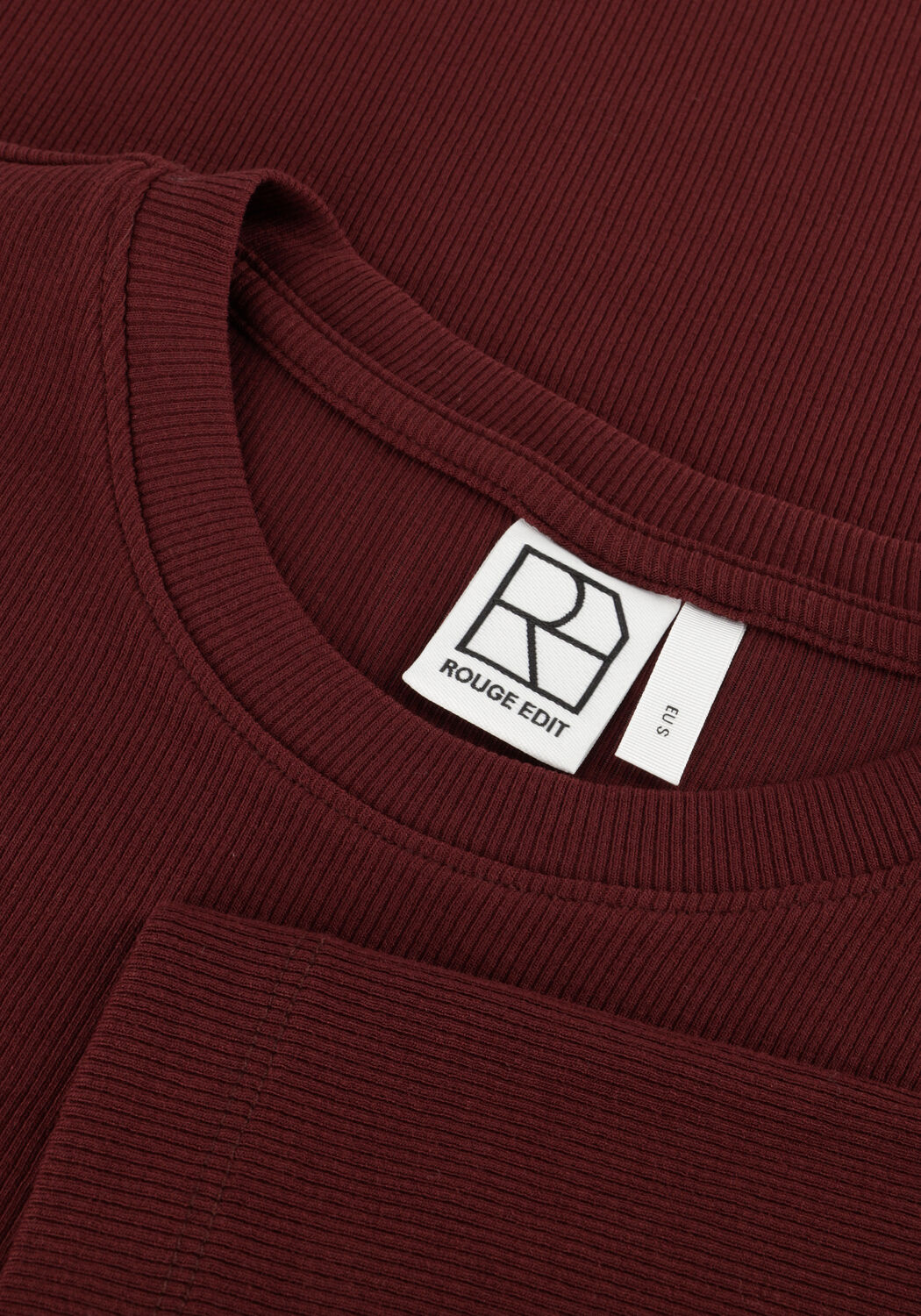 Bruine ROUGE EDIT T-shirt ROUHELENA 2/4 O-NECK TEE - large