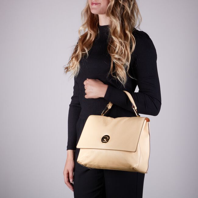 Beige COCCINELLE Handtas LIYA MEDIUM Beige COCCINELLE Handtas LIYA MEDIUM - large