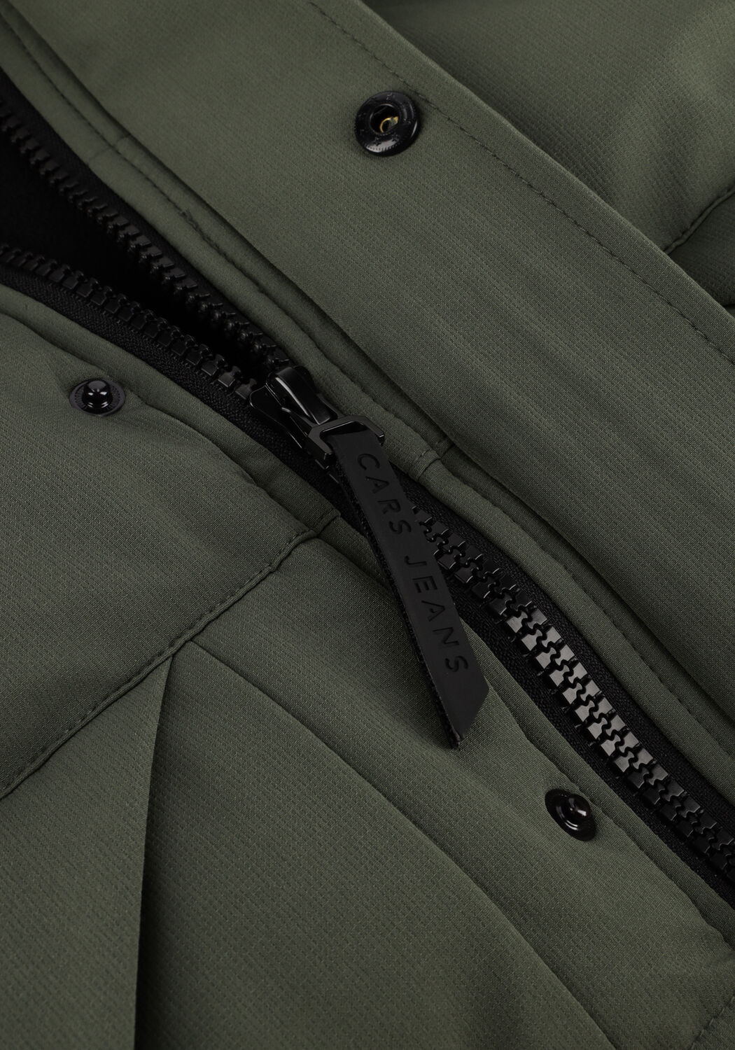 Donkergroene CARS JEANS Gewatteerde jas CAMDEN - large