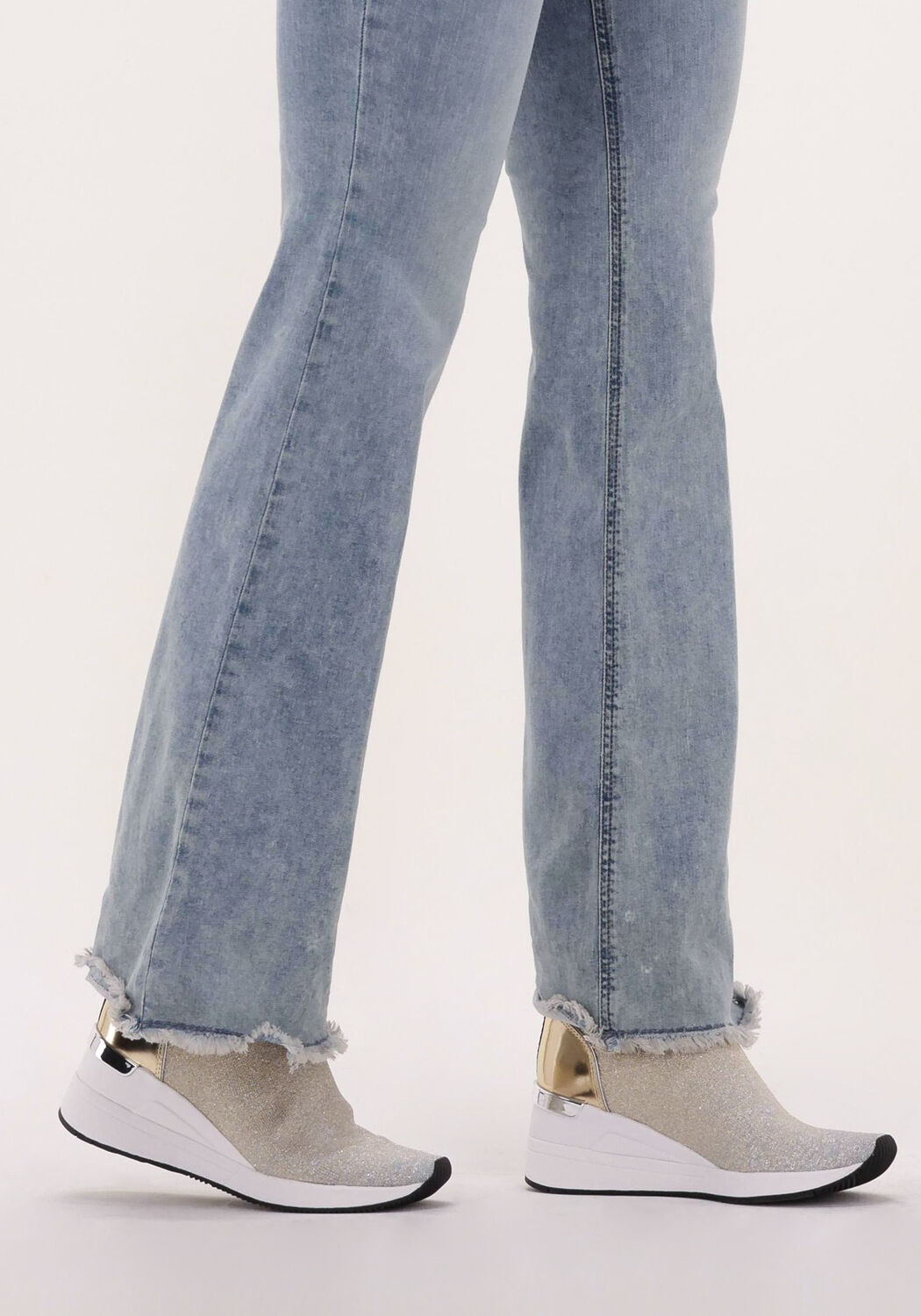 Gouden MICHAEL KORS Hoge sneakers SKYLER BOOTIE - large